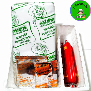 Combo 2-6-10 Gói Xút Xích Cuộn Rong Biển - Heo Cao Bồi, Vị Sốt Trứng Muối & Sốt Cà Chua, Gói 48.5g