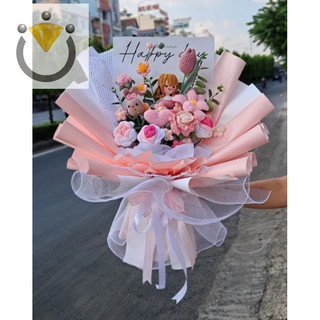 Bó hoa len handmake quà tặng 8/3 [Tp HCM]