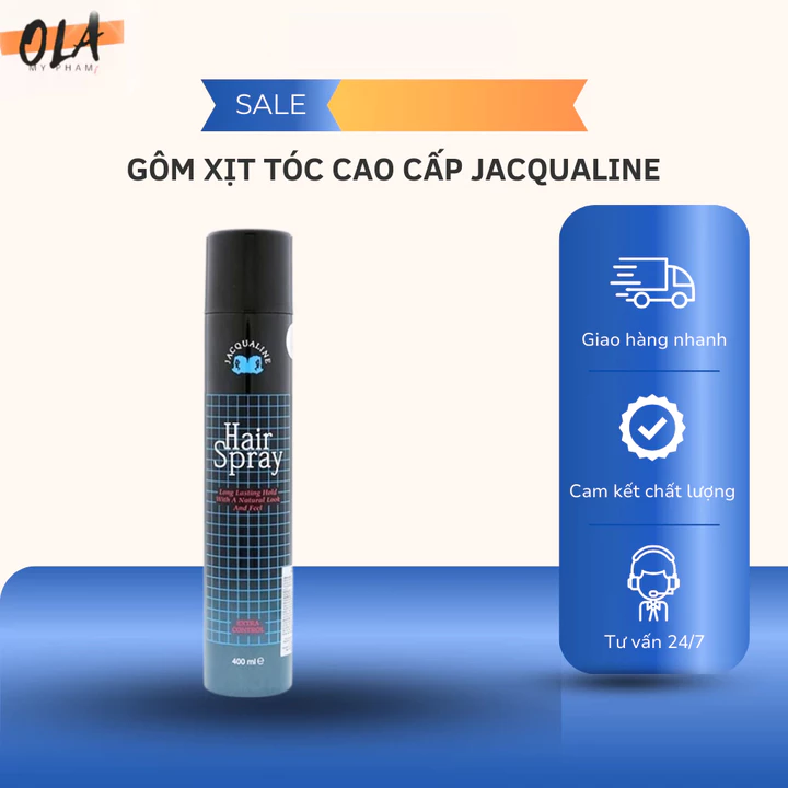 Gôm Xịt Tóc Jacqualine [Bạn mới nhập COSHBM -50% đơn 0Đ] Giữ Nếp Siêu Cứng Hương Nước Hoa - Mỹ Phẩm Ola