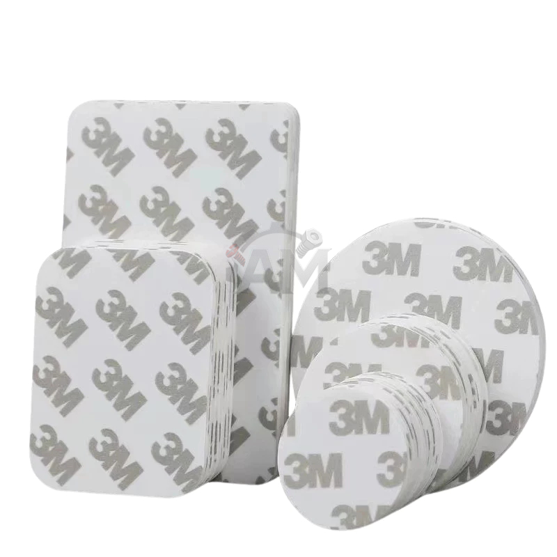 Combo 10 Miếng dán 3M với 2 mặt siêu dính, dày 2mm- Gắn giá đỡ điện thoại, camera hành trình, đồ gia dụng