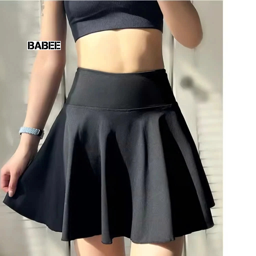 Chân Váy Nữ BABEE Dáng Ngắn Xòe Búp Bê LALISA Lưng Cao Có Lót Trong Chất Thun Thoải Mái