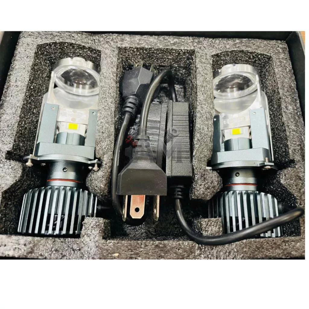 Pha Led Bi Cầu Mini T40 Công Suất 85W Bản Nâng Cấp 2026, Chân H4