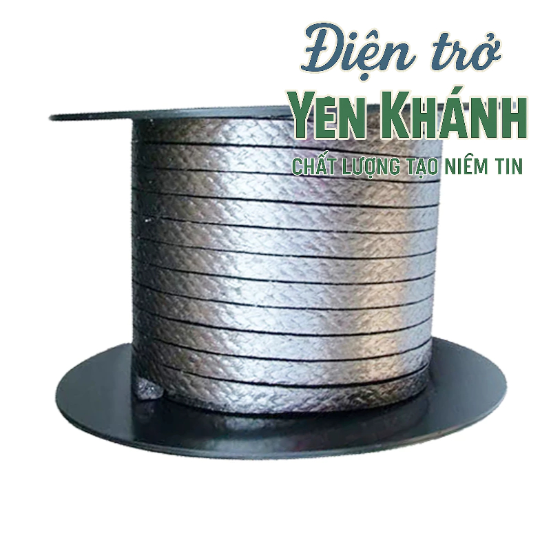 Dây teflon đen PTFE, dây tết chèn chì grapite dùng cách nhiệt nhiệt độ ...