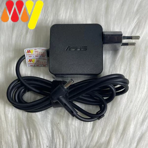 Sạc Laptop Asus 19V 1.75a 33W Chân Nhỏ 4.0x1.35mm Củ vuông - Củ chữ nhật kèm dây nguồn - Adapter Asus 1.75a