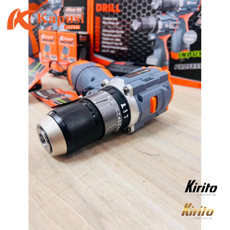 Máy Khoan Pin KAPUSI 16.8V – Đầu Kẹp Autolock 10mm/13mm – Khoan Búa, Bắt Vít