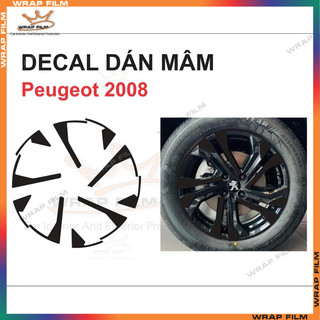 Decal dán mâm Peugeot 2008 (bộ 5 bánh)