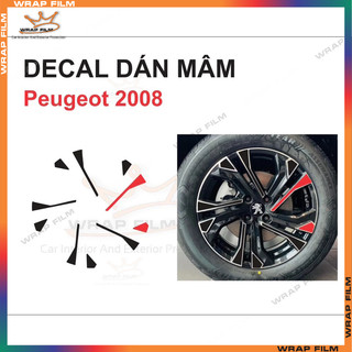 Decal dán mâm Peugeot 2008 (bộ 5 bánh)