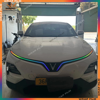 Decal dán đổi màu đèn Vinfast VF6 Decal PVC in 3 lớp cao cấp không thấm nước, không phai màu không để lại keo khi bóc