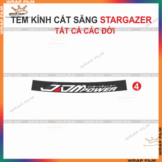 Tem kính cắt sẵn Stargazer ( tất cả đời đều dùng được) - Tem trang trí kính ô tô cao cấp không phai màu