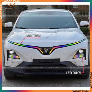 Decal dán đổi màu đèn Vinfast VF6 Decal PVC in 3 lớp cao cấp không thấm nước, không phai màu không để lại keo khi bóc
