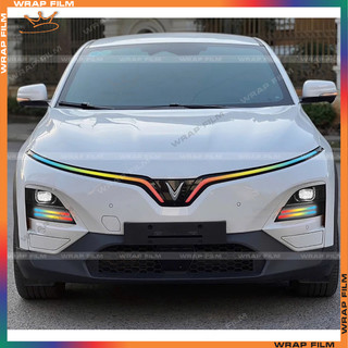 Decal dán đổi màu đèn Vinfast VF6 Decal PVC in 3 lớp cao cấp không thấm nước, không phai màu không để lại keo khi bóc