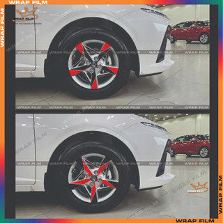 Decal dán mâm Accent 2025 ( bộ 5 bánh) - Decal chất liệu cao cấp không phai màu không thấm nước