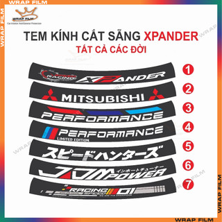 Tem kính Xpander cắt sẵng theo fom  - Tem in 3 lớp cao cấp ( Tặng kèm gạt dán)