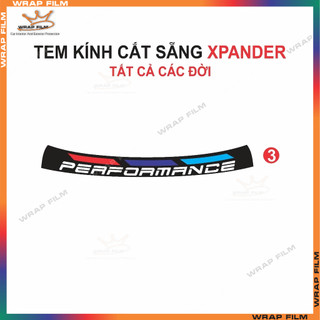 Tem kính Xpander cắt sẵng theo fom  - Tem in 3 lớp cao cấp ( Tặng kèm gạt dán)