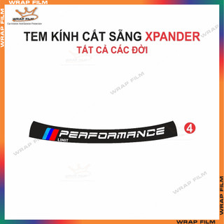 Tem kính Xpander cắt sẵng theo fom  - Tem in 3 lớp cao cấp ( Tặng kèm gạt dán)
