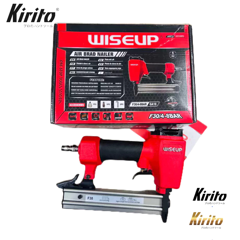 Máy Bắn Đinh F30 Khí Nén Wiseup | Máy Đóng Đinh Gỗ Nội Thất