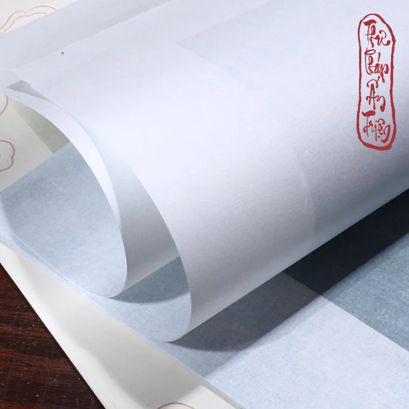 20 Tờ giấy xuyến chỉ nhuộm sáp viết thư pháp hoa văn rồng vân mây bán sinh bán thục xuyến thư pháp ấn triện