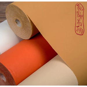 Cuộn Giấy Xuyến Chỉ Bán Sinh Bán Thục Xuyến Nhuộm Sáp Nền Vải Viết Thư Pháp Hán Việt