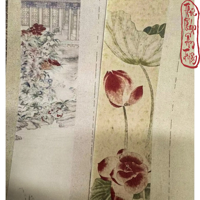 Giấy Xuyến Chỉ Kẻ Ô Nhuộm Sáp Luyện Chữ Hán Việt Trâm Hoa Tiểu Khải Viết Thư Pháp Cổ Họa Thi Tiên