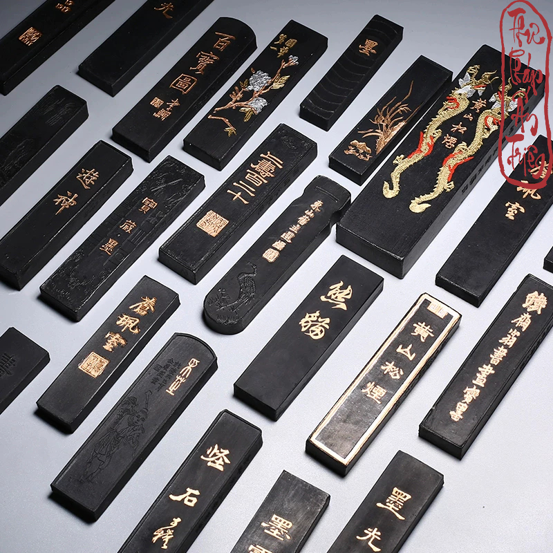 Mực Tàu Mực Thỏi Thư Pháp Mặc Điều Tùng Yên - Mực Làm Thủ Công Từ Màng Bồ Hóng Khói Đốt Cành Thông