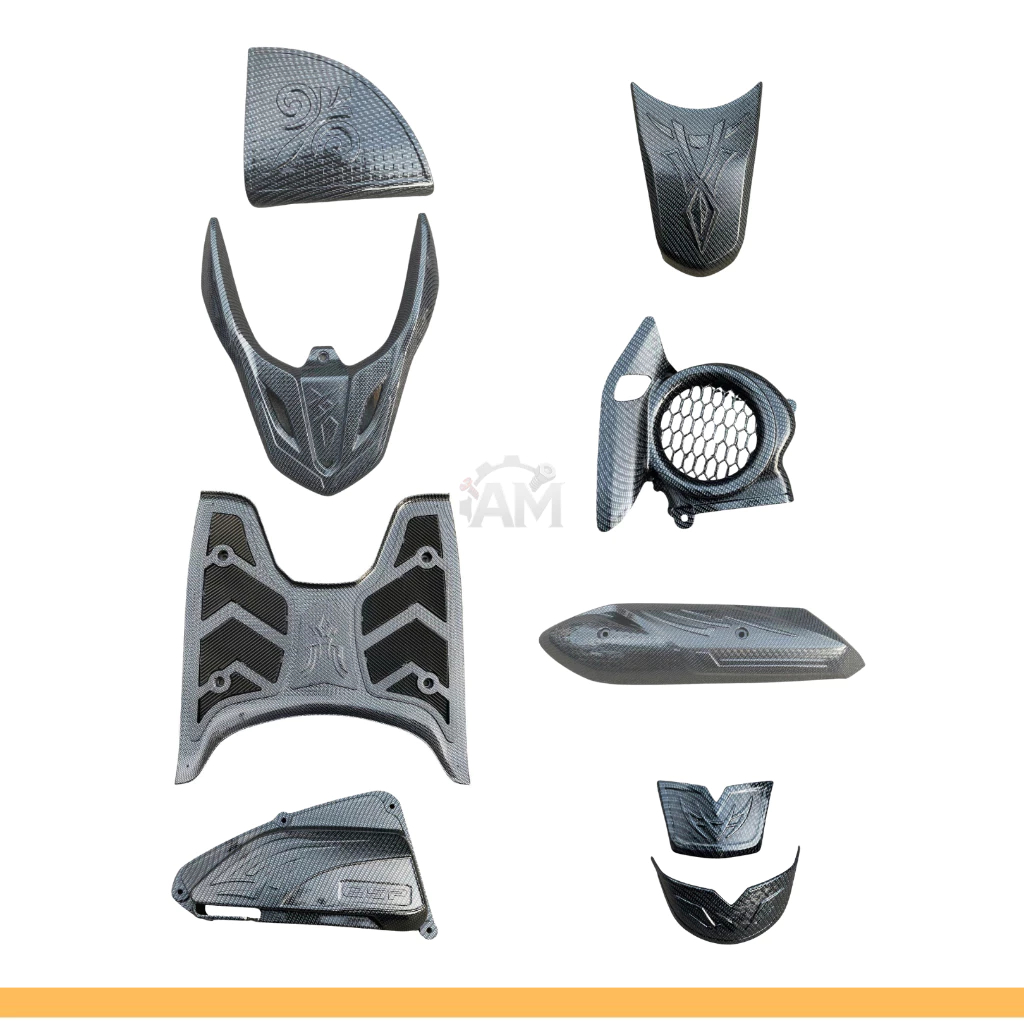 Phụ kiện xe máy VISION 2026-2021- Loại màu CARBON- Làm bằng nhựa ABS cao cấp, Honda Vision