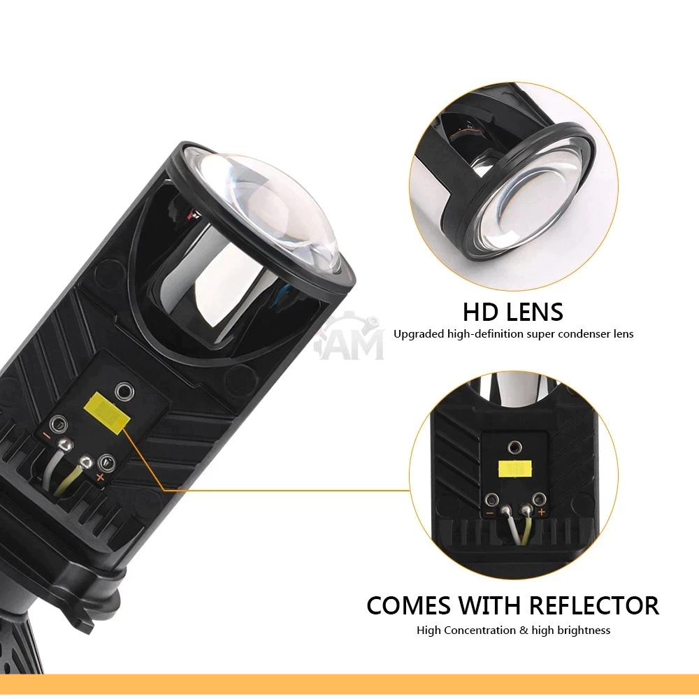 Bóng đèn Pha led T9- 65W Mẫu mới 2026 chân H4 phù hợp tất cả các loại pha ô tô,xe máy chân H4