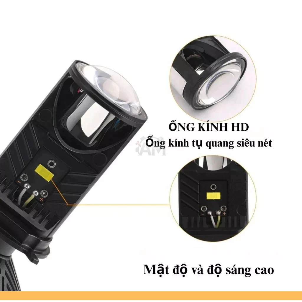 Bóng đèn Pha led T9- 65W Mẫu mới 2026 chân H4 phù hợp tất cả các loại pha ô tô,xe máy chân H4