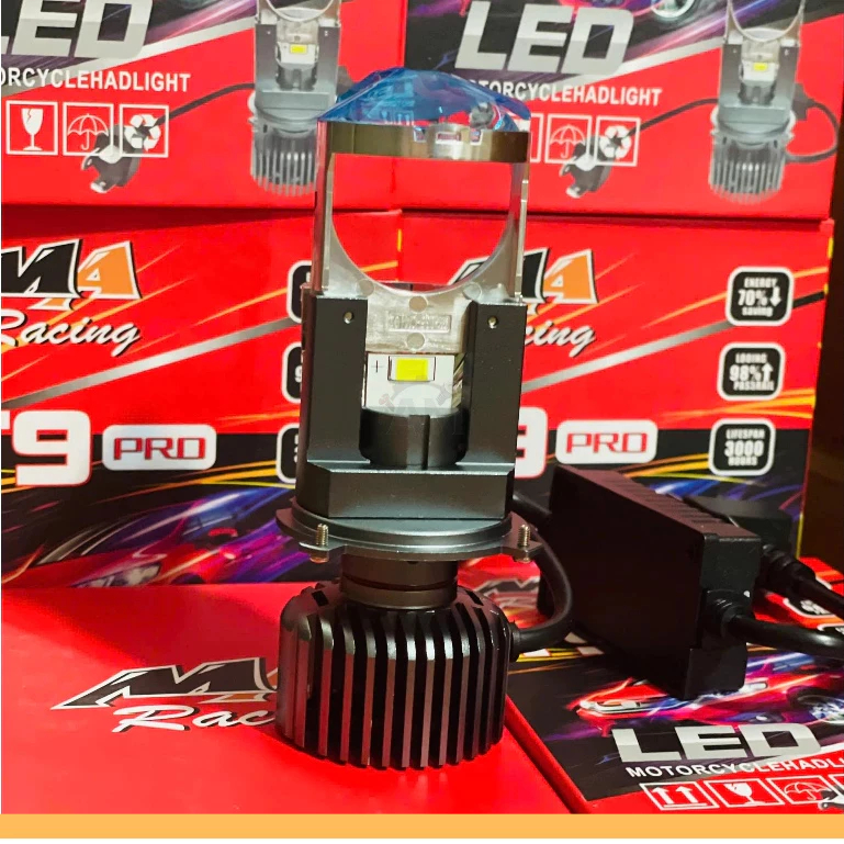 Đèn led T9 Pro V2 75W, bi cầu T9 Pro gắn chóa zin siêu sáng, không chói mắt