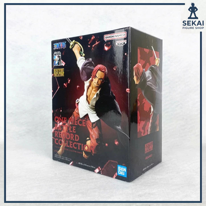 Banpresto Action Figure Shanks One Piece: 17 Cm, PVC, Battle Record Collection, Con Base - 2