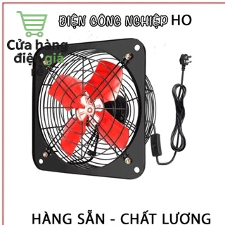Quạt thông gió công nghiệp ,Quạt hút bếp dùng để Làm mát , hút khói chất liệu bằng kim loại, có công tắc bật tắt