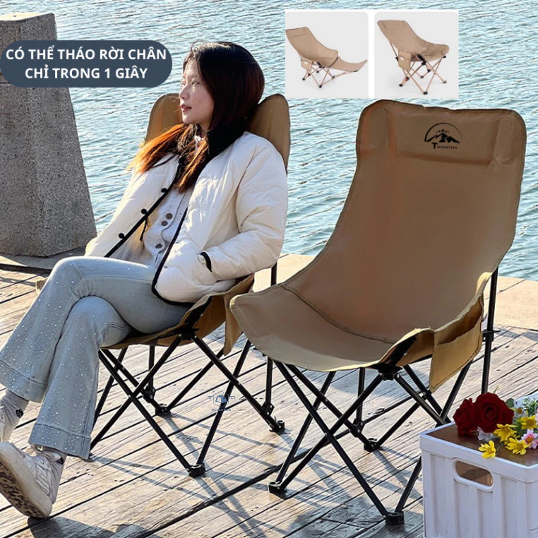 Ghế Camping Ngả Lưng Tmountain Gấp Gọn Thư Giãn Dã Ngoại Du Lịch Cao Cấp Tiện Dụng