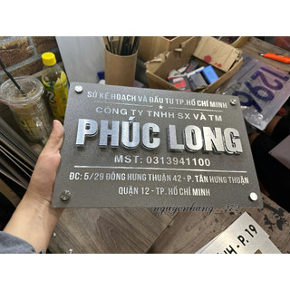 bảng công ty, bảng số nhà chất liệu cao cấp bền đẹp sang trọng nhiều kích thước
