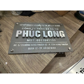 bảng công ty, bảng số nhà chất liệu cao cấp bền đẹp sang trọng nhiều kích thước
