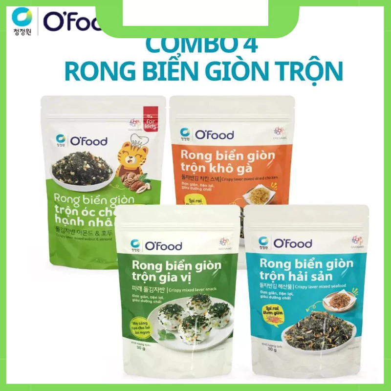 Combo 2/ Combo 4 Gói Rong Biển Trộn Cơm Ofood 40g | Shopee Việt Nam
