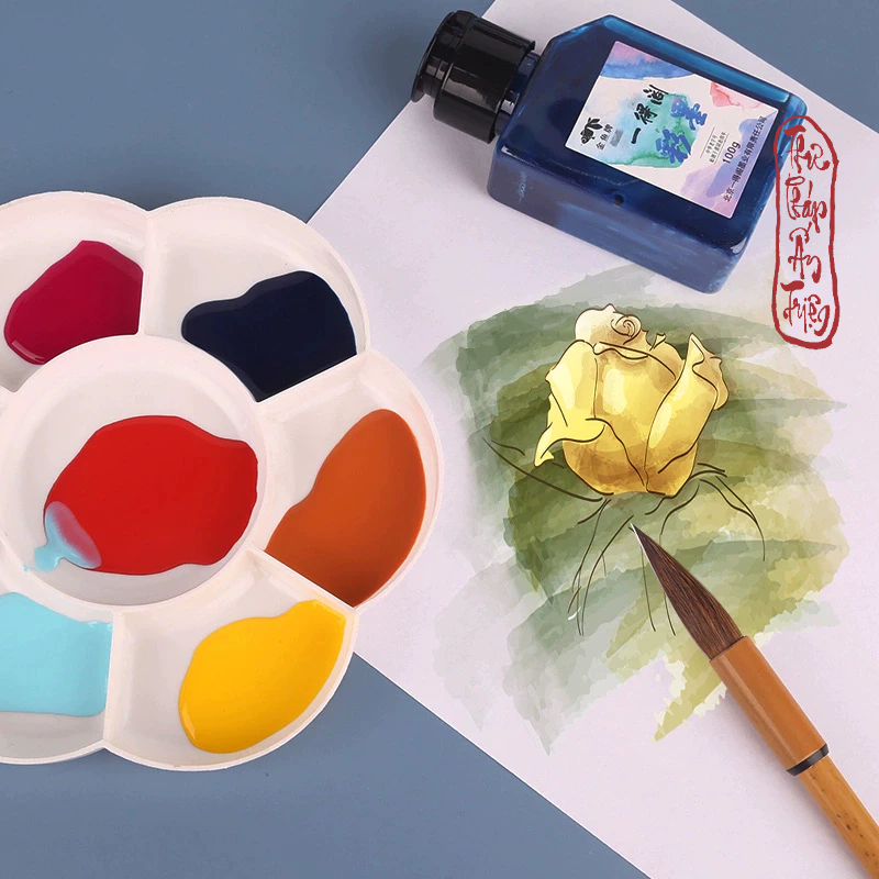[Nhiều Màu] Mực Tàu Mực Màu Nước Thư Pháp Nhất Đắc Các Chính Hãng Chuyên Dụng Vẽ Tranh Thủy Mặc Viết Chữ