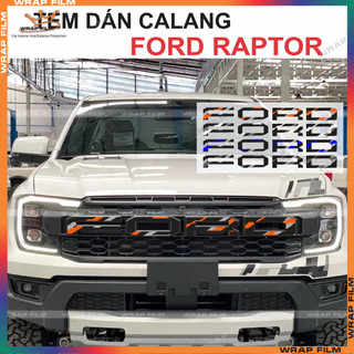 Tem dán chữ Ford Calang Raptor, chất liệu in 3 lớp, giúp không phai màu và độ bám cao