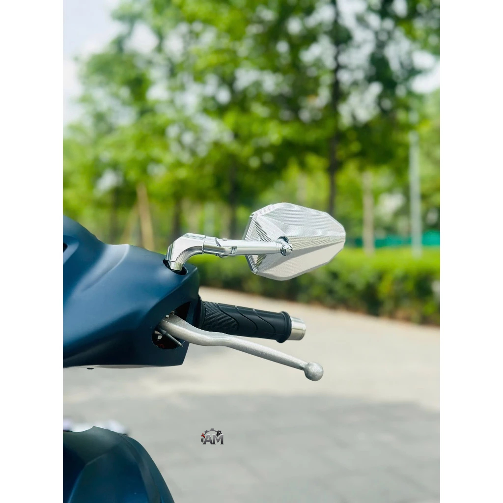 Gương chiếu hậu/Kiếng chiếu hậu H2C v1 v2 v3, Kính gấp gắn được cho tất cả dòng xe máy và xe điện-CNC