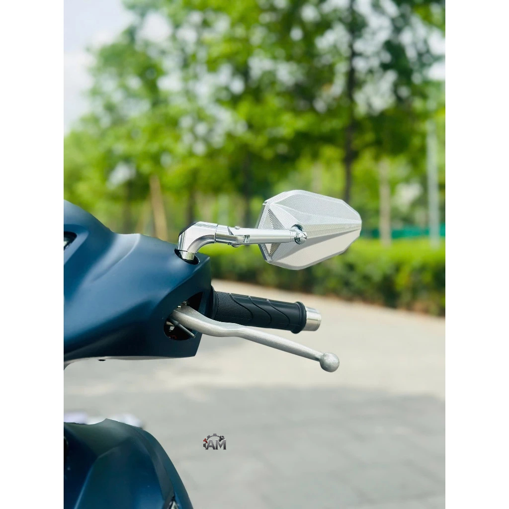 Gương chiếu hậu/Kiếng chiếu hậu H2C v1 v2 v3, Kính gấp gắn được cho tất cả dòng xe máy và xe điện-CNC