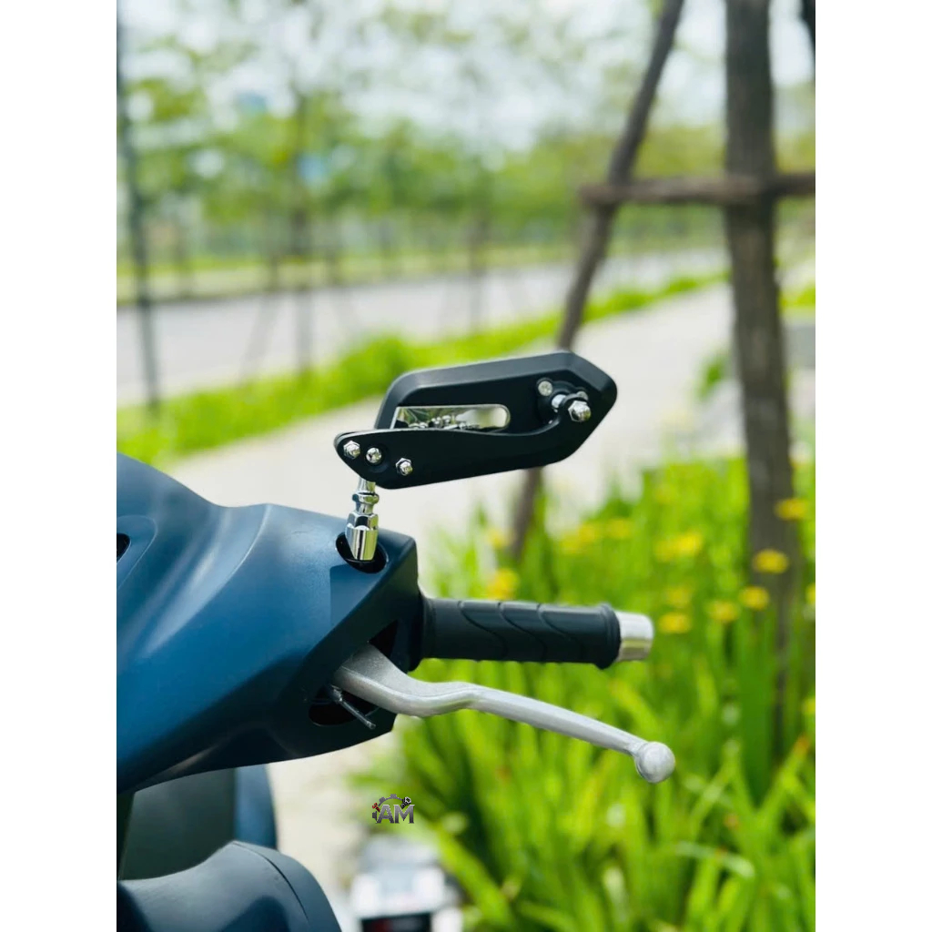 Kính chiếu hậu, gương gù, gương kiểu- Làm bằng nhôm sơn đen-Mặt kính phủ nano chống lóa