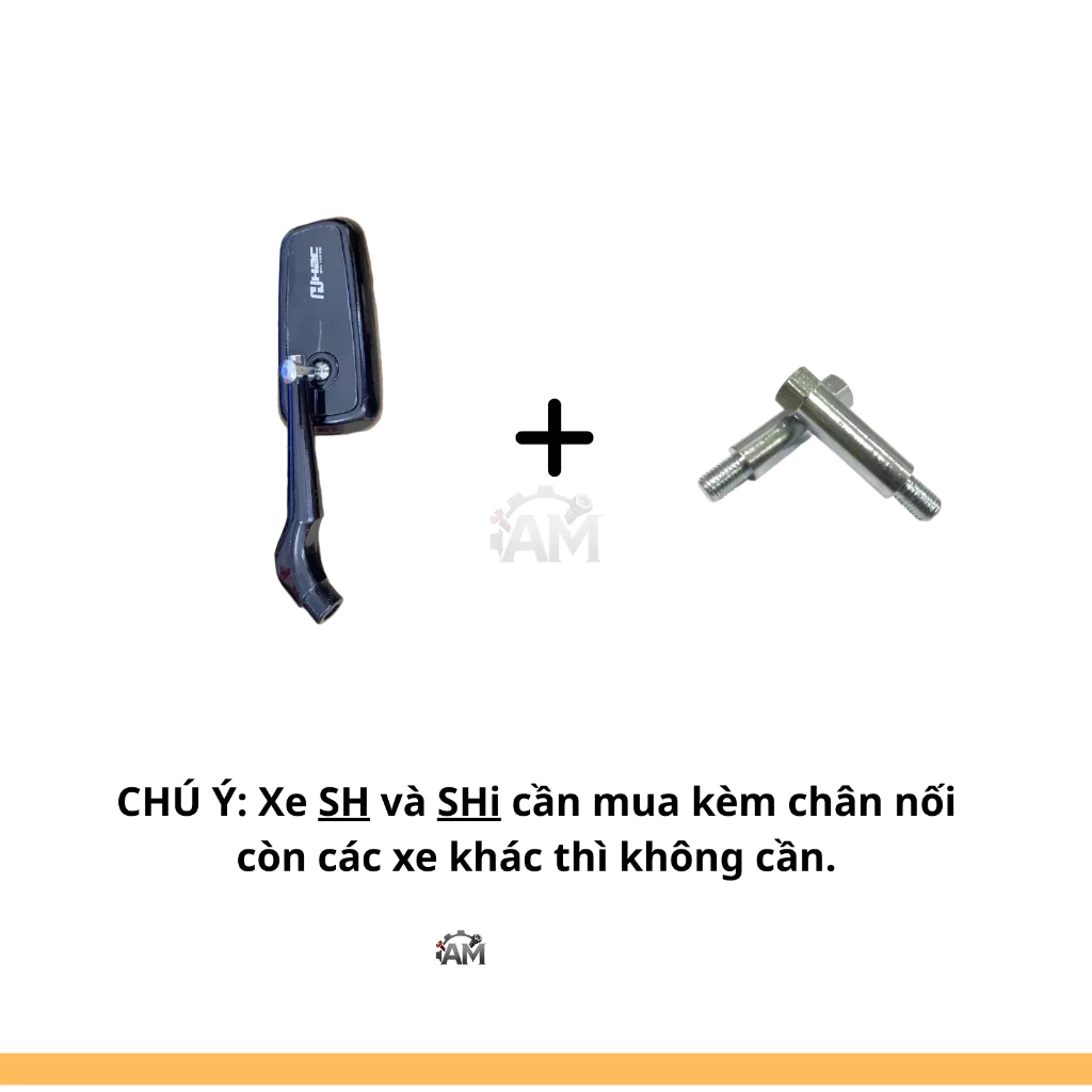 Gương chiếu hậu kiểu H2C/ Kiếng chiếu hậu/ Gương chiếu hậu/ Gương gù- Hàng nhôm đúc, CNC