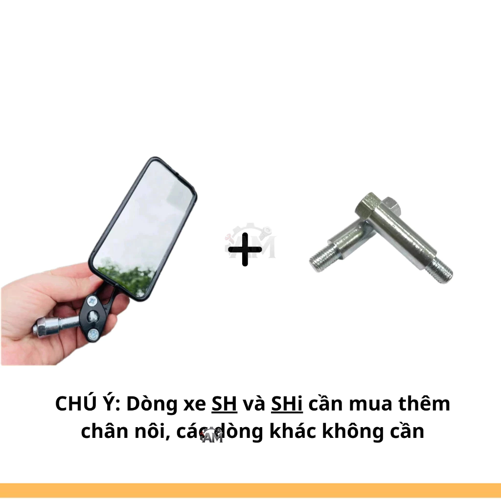 Kiếng Chiếu Hậu / Gương chiếu hậu/ Gương Gù 2 Sọc Đỏ Lắp Cho Tất Cả Dòng Xe Máy – Chất liệu cao cấp- Bền đẹp