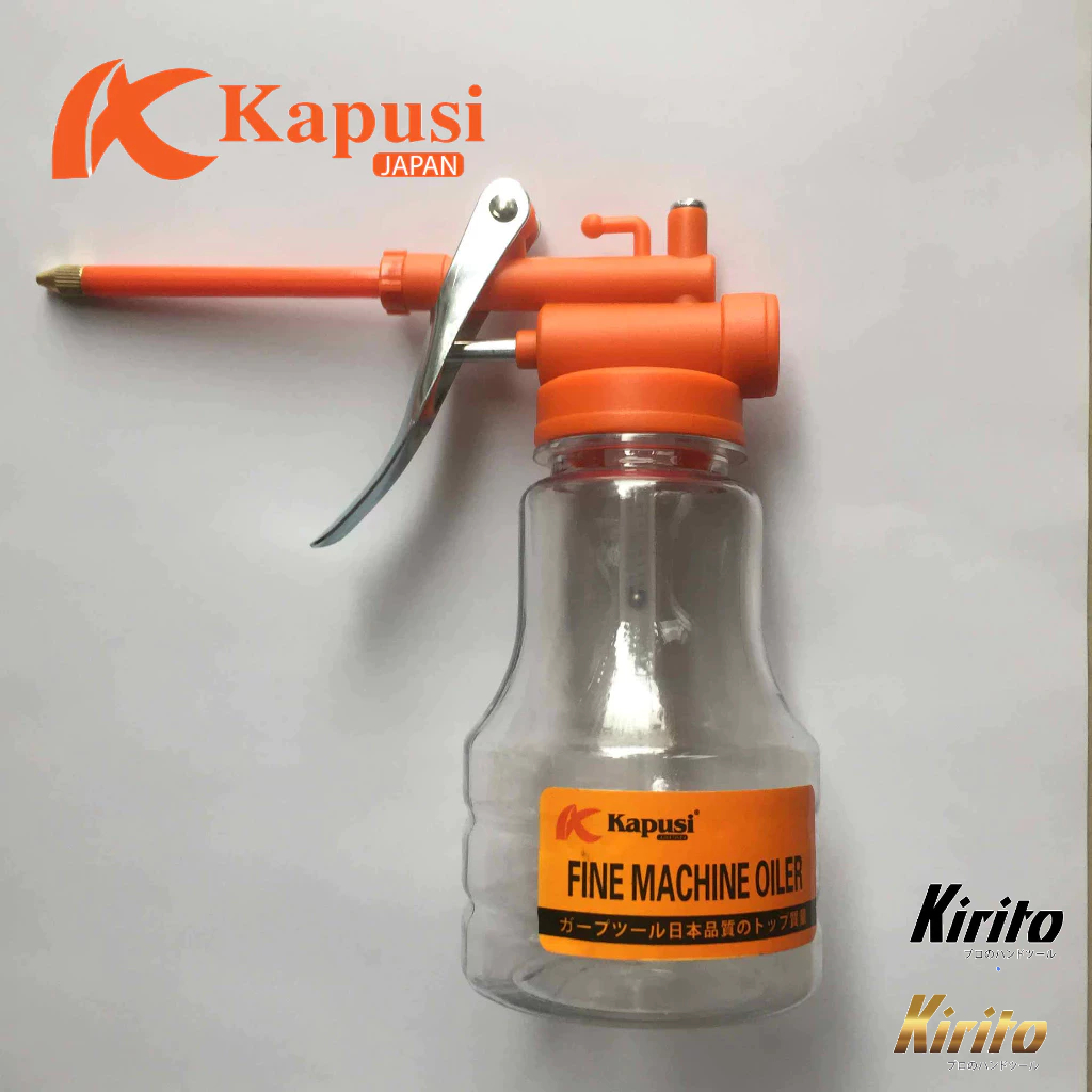 Bình Châm Nhớt Kapusi 250ML Sắt & Nhựa Trong,Bình Vịt Tra Dầu Chuyên Dụng Cho Garage Xưởng Sửa Chữa