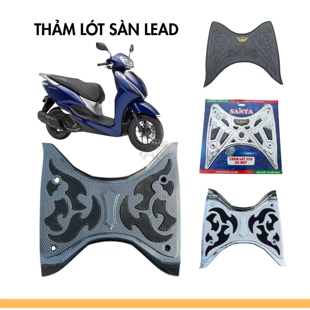 Thảm để chân Lead 2026, Thảm lót sàn Lead 2026 /2025 /2024/2023/2022- Nhựa-Cao su-Inox