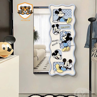CHỈ GIAO HÀ NỘI- Gương trượt cao cấp kết hợp tranh đồng hồ treo tường, gương tulip, mickey, tom & jerry, bearbrich decor