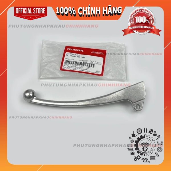 Tay thắng trái Lead 125 2013-2024, Lead 110 chính hãng, Tay phanh bên trái Lead 4 val, 2 val - 53178GFMJ10