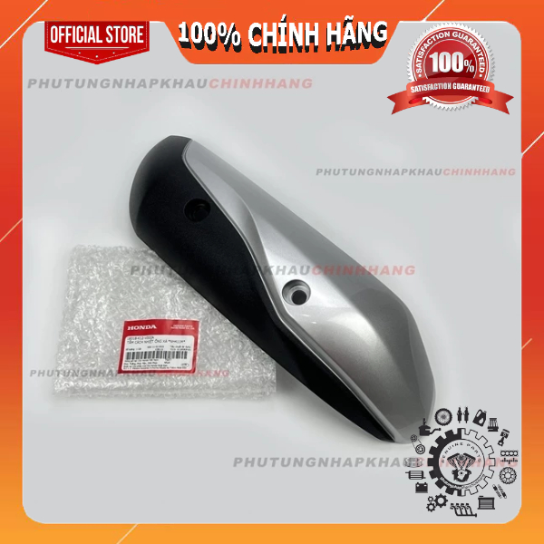 Ốp pô Che pô Lead 125 2017 chính hãng, Tấm cách nhiệt ống xả Lead 2 val 2018 2019 2020 2021 - 18318K12V00ZA