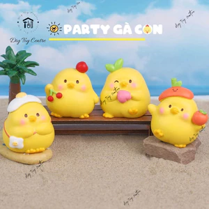Sưu tầm đồ chơi, quà tặng, phụ kiện trang trí tượng mô hình chicken 🐤gà con cute decor PARTY GÀ CON🐥