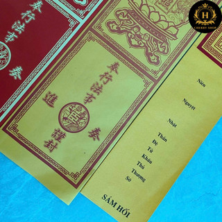 [Set 10 Lòng Sớ kèm 10 VỎ đầy đủ] - SỚ SÁM HỐI - GỘT RỬA NGHIỆP CHƯỚNG, HƯỚNG VỀ CHÁNH ĐẠO