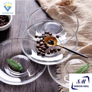 Dĩa thuỷ tinh đựng tách trà, dĩa đựng ly đựng bánh mứt, dĩa đựng thức ăn