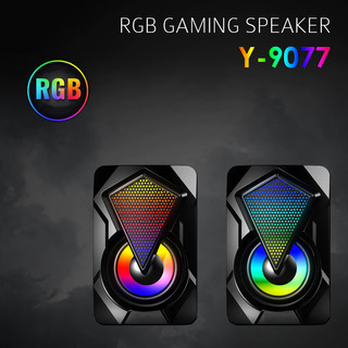 Loa máy tính mini 2.0 SPEAKER Y-9077 YST-1046 LED RGB BẢO HÀNH 12 THÁNG giá cực rẻ